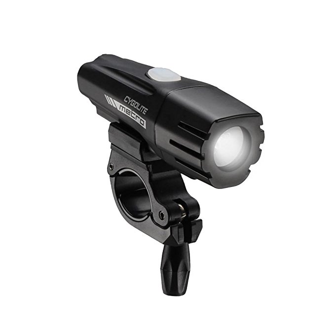 Cygolite Metro 600 USB Rechargeable Bike Light, Powerful 600 Lumen Bicycle Headlight for Road Cycling and Commuters, 6 Different Lighting Modes for Day and Night Safety