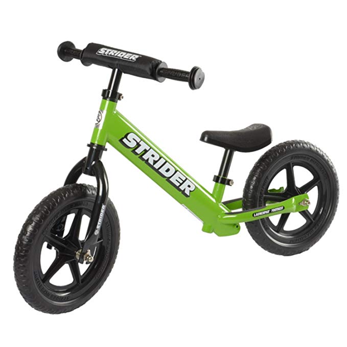 Strider ST-4 No-Pedal Balance Bike, For 18 mos.- 5 years, Green