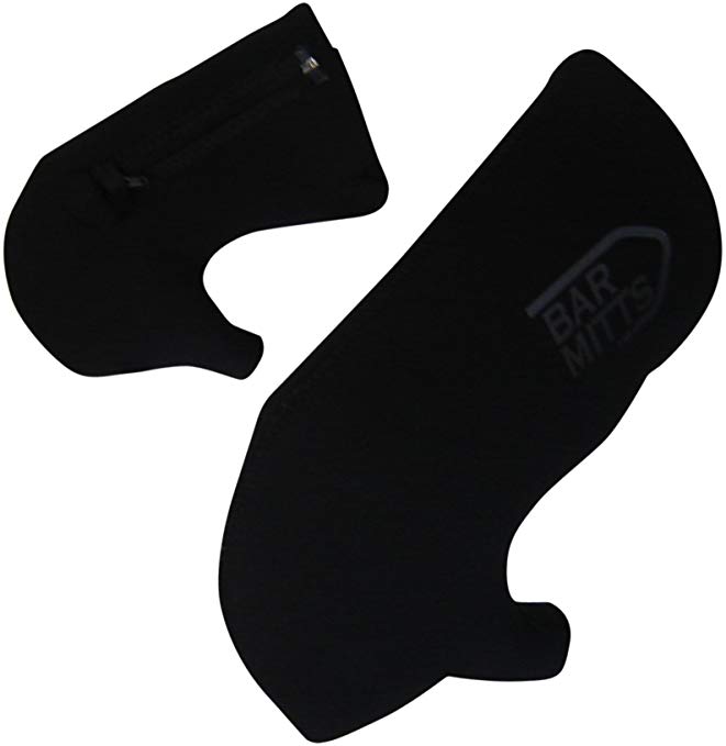 Bar Mitts Cold Weather Road Bicycle Handlebar Mittens, fits Shimano Shifters with Externally Routed Shift Cables