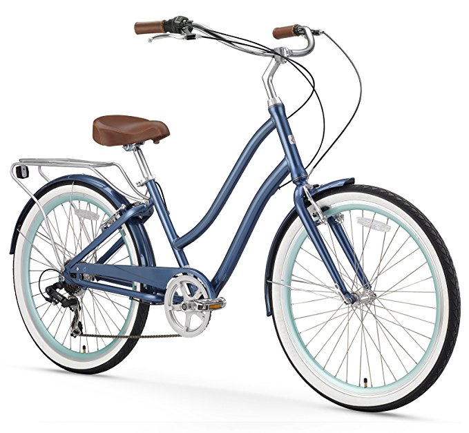 sixthreezero EVRYjourney Women's Step-Through Hybrid Cruiser Bicycle (24-Inch and 26-Inch)