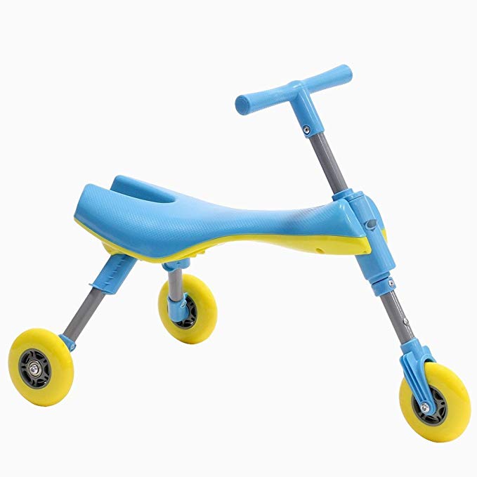 Fly Bike Foldable Indoor/Outdoor Toddlers Glide Tricycle - Blue