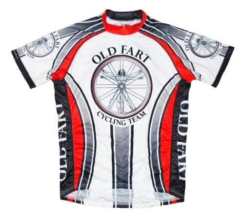 Primal Old Fart Cycling Team Jersey by Wear Vitruvian Man Men's Short Sleeve
