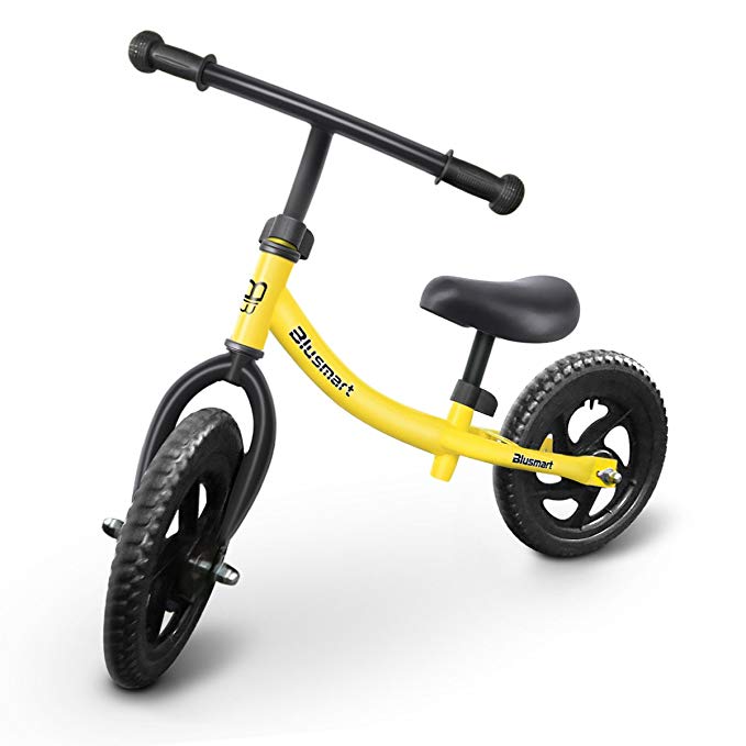 Blusmart Balance Bike Children No Pedal Sport Walking Bicycle for Kid Ages 18 Months to 5 Years Old 12 inch Lightweight Balance Training Bikes for Boy and Girl