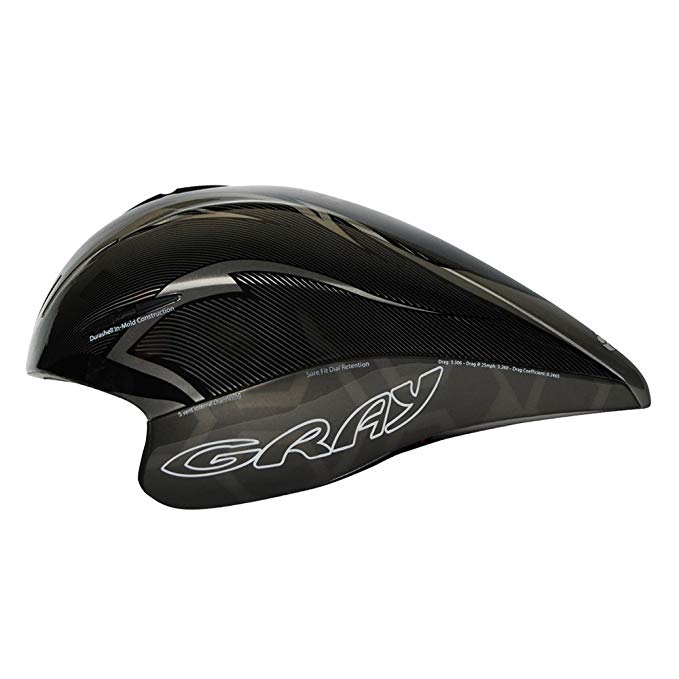 GRAY Triathlon/Time Trial TT Aero Helmet - Black