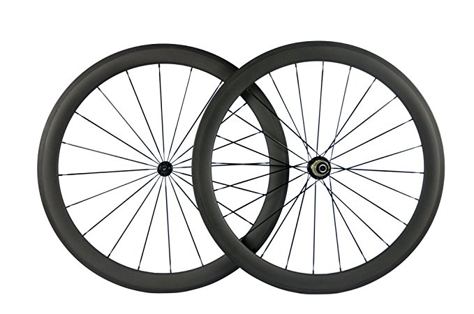 Queen Bike Carbon Fiber Road Bike Wheels 50mm Clincher Wheelset 700c Racing Bike Wheel