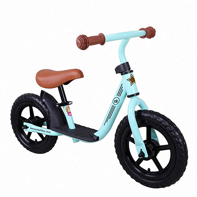 JOYSTAR Adjustable Balance Bike Low Frame Toddler 1.5-5 Years Old, Training Bike Air-Free Tire Child, 12 inch Kids Bike
