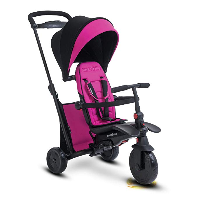 smarTrike Smartfold 500 Folding Baby Tricycle, Pink