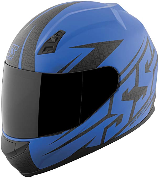 Speed and Strength Unisex Adult SS700 Hammer Down Matte Blue Full Face Helmet 871419