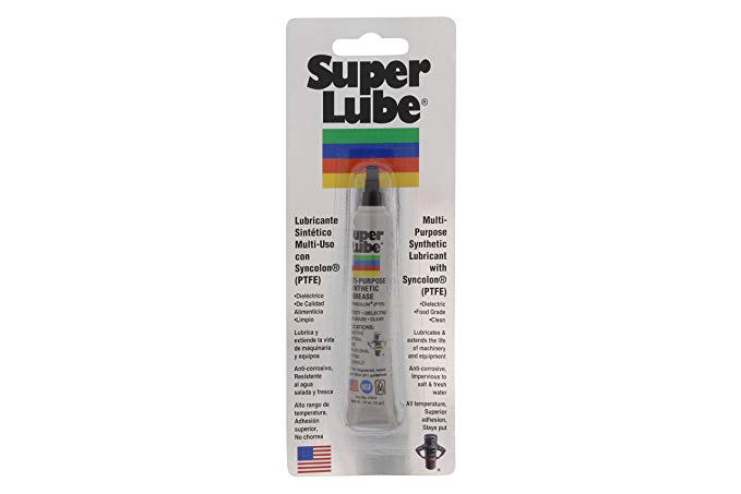 Super Lube 21010 Synthetic Grease (NLGI 2), Blistered, ½ oz Tube
