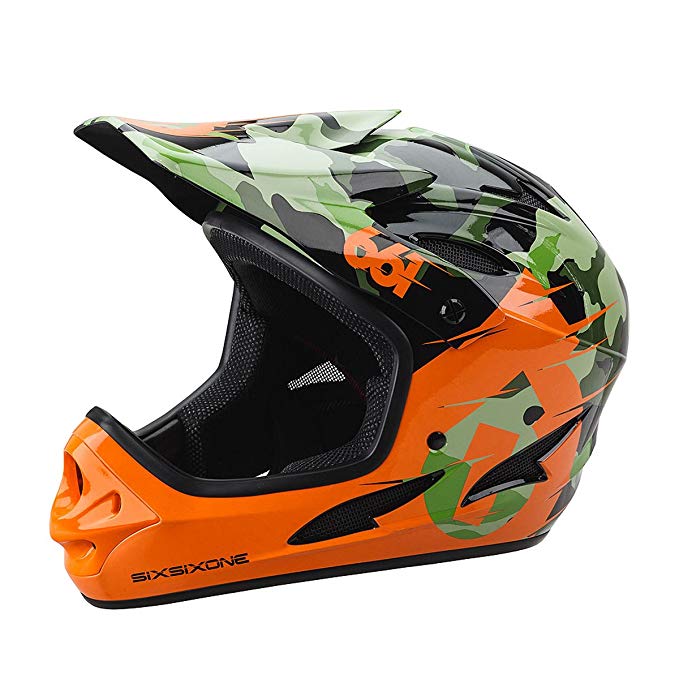 661 SixSixOne Comp Full Face Gravity MTB DH Helmet - (CSPC) - CAMO - Large (L) _7166-21-053