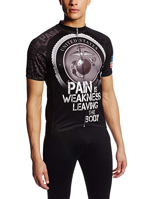 83 Sportswear Men's USMC Pain is Weakness Cycling Jersey