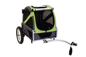 Mini bike trailer in green